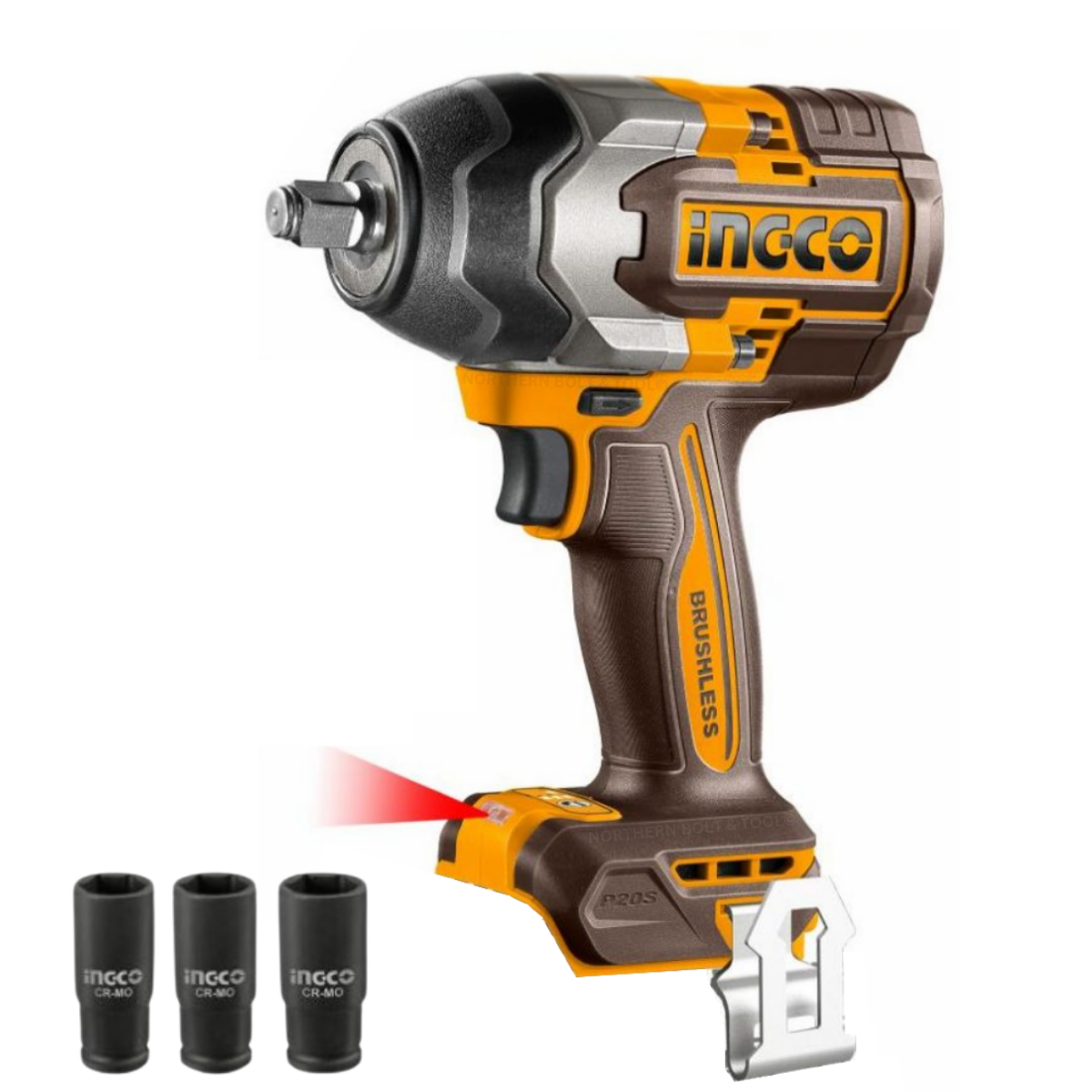 Ingco Cordless Impact Wrench 850Nm 20V (Tool Only)