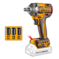 Special - Ingco Cordless Impact Wrench 405Nm 1/2"Drive 20V (Tool Only)